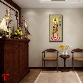Tranh phật giáo quan thế âm bồ tát